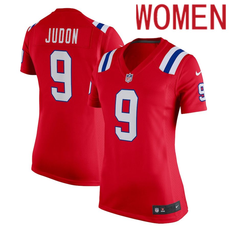 Cheap Women New England Patriots 9 Matthew Judon Nike Red Game NFL Jersey